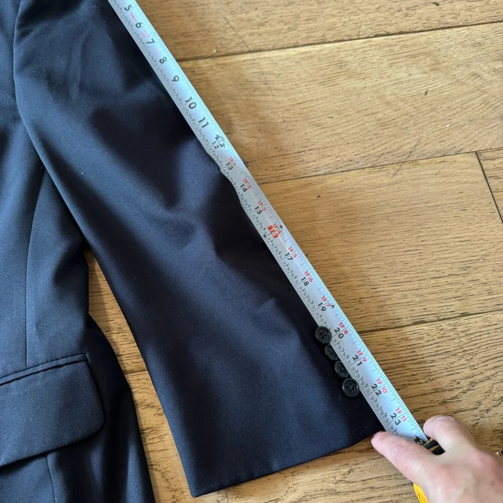Burberry's Wool Black‎ Men's Suit Coat